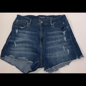 Levi Stratus High Rise Denim Shorts